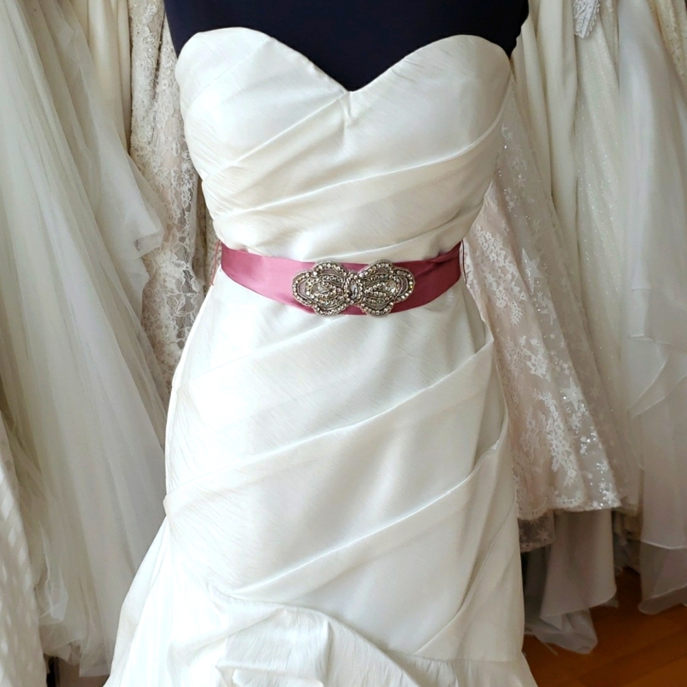 Beautiful drop waist wedding gown